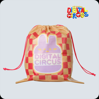 Jax Burger Plush The Amazing Digital Circus 12" Soft Plush Toy New With Tags Glitch Authentic drawstring bag with logo