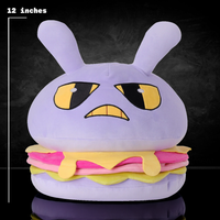 Jax Burger Plush The Amazing Digital Circus 12" Soft Plush Toy New With Tags Glitch Authentic collectible stuffed toy