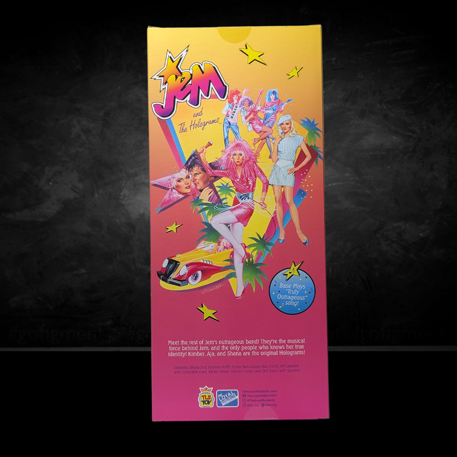 Jem and the Holograms "Aja" 12-Inch Fashion Doll Loyal Subjects 2025 new in box collectible with vibrant retro artwork