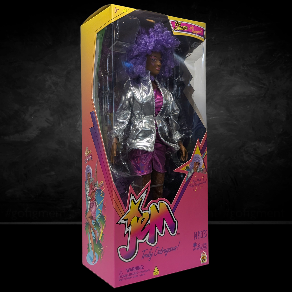 Jem and the Holograms "Aja" 12-Inch Fashion Doll Loyal Subjects 2025 new in box with purple hair and metallic silver outfit
