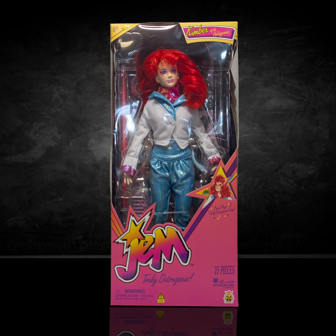 Jem and the Holograms Kimber Benton 12-Inch Fashion Doll The Loyal Subjects 2025 new in box with metallic blue outfit and red hair
