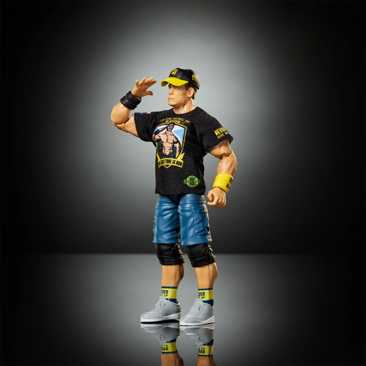 John Cena WWE Elite Collection Action Figure - Top Picks 2026 Wave 3 by Go Figment in casual attire with cap and wristbands