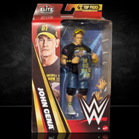 John Cena WWE Elite Collection Action Figure - Top Picks 2026 Wave 3 by Go Figment with "The Last Time Is Now" sign accessory