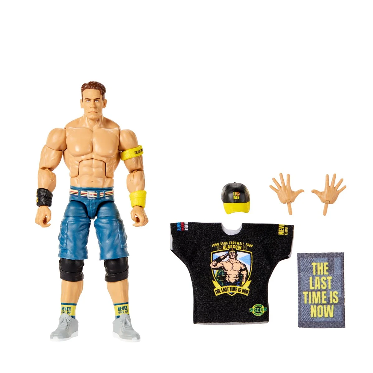 John Cena WWE Elite Collection Action Figure - Top Picks 2026 Wave 3 by Go Figment with accessories and alternate hands
