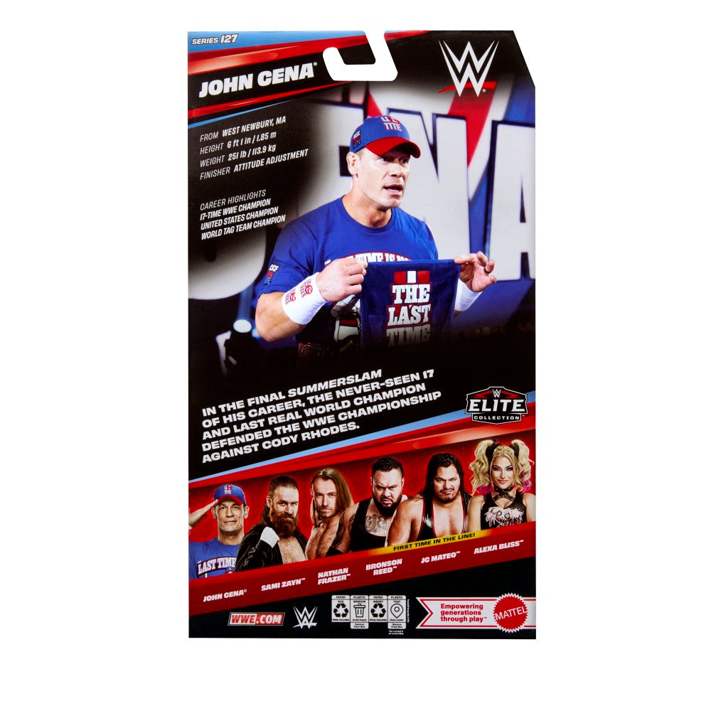 John Cena 6-Inch Mattel Action Figure WWE Elite Greatest Hits in packaging