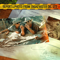 Doctor Collector Jurassic Park The Lost Memories excavation scene photo with Snakewater dig report and velociraptor fossil details