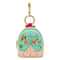 Mini-Loungefly KPop Demon Hunters Mini-Backpack Bag Charm U-Pick in pastel teal with floral design by Loungefly new in box