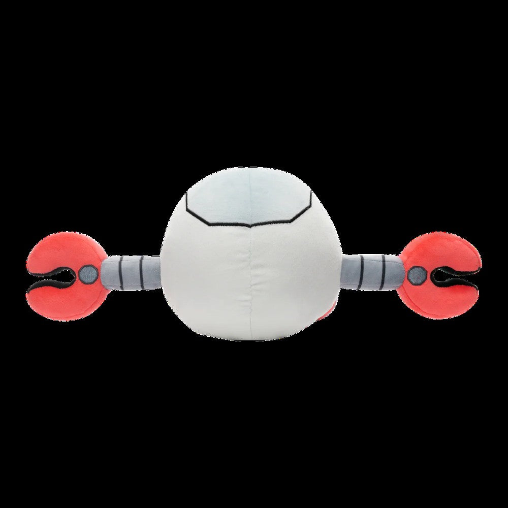 Kaboodle Plush Gameoverse Official Collectible Figure by Glitch Productions with white body and red claw arms on black background