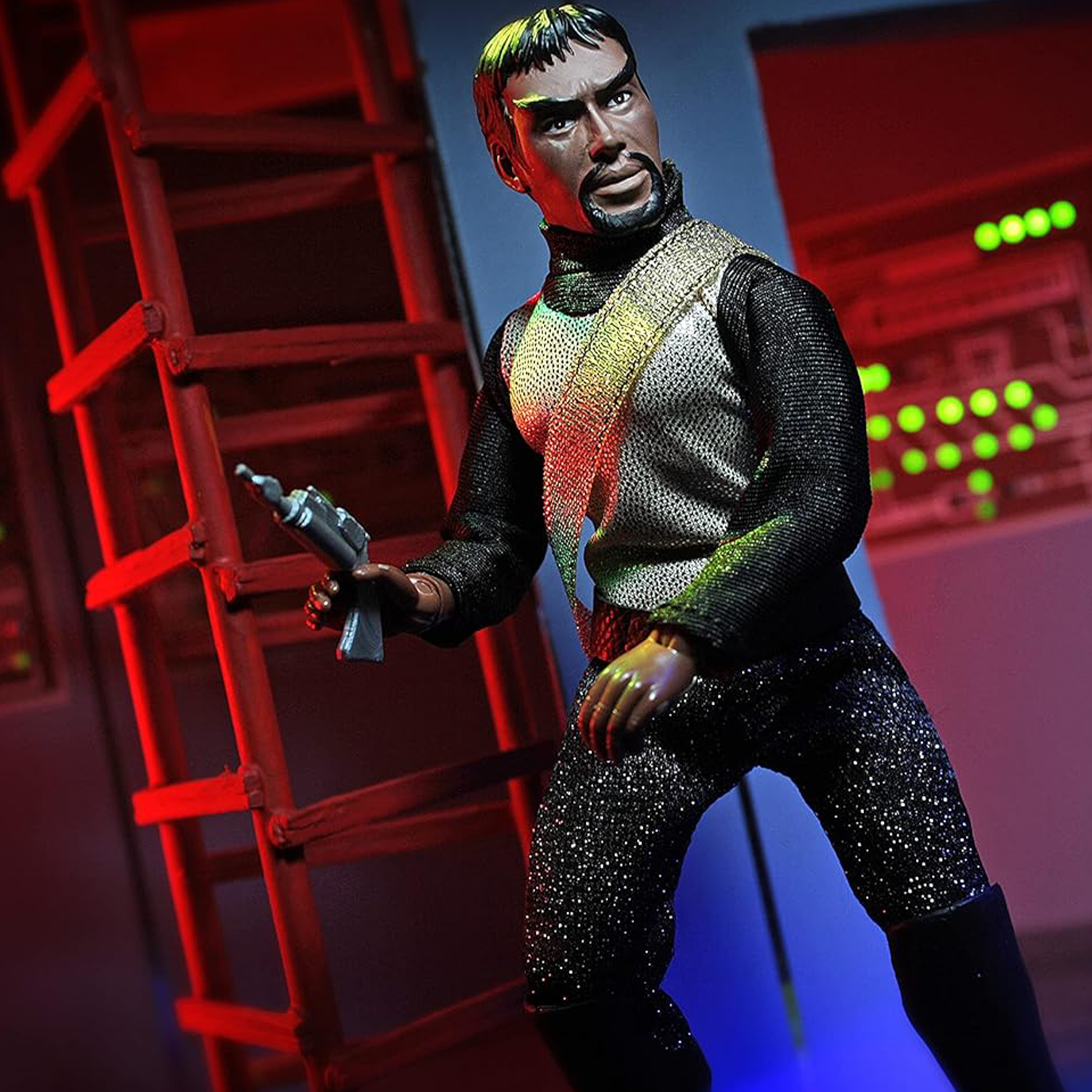 Mego Star Trek Original Series Kang the Klingon 8" Action Figure Retro - New with detailed costume and pistol accessory