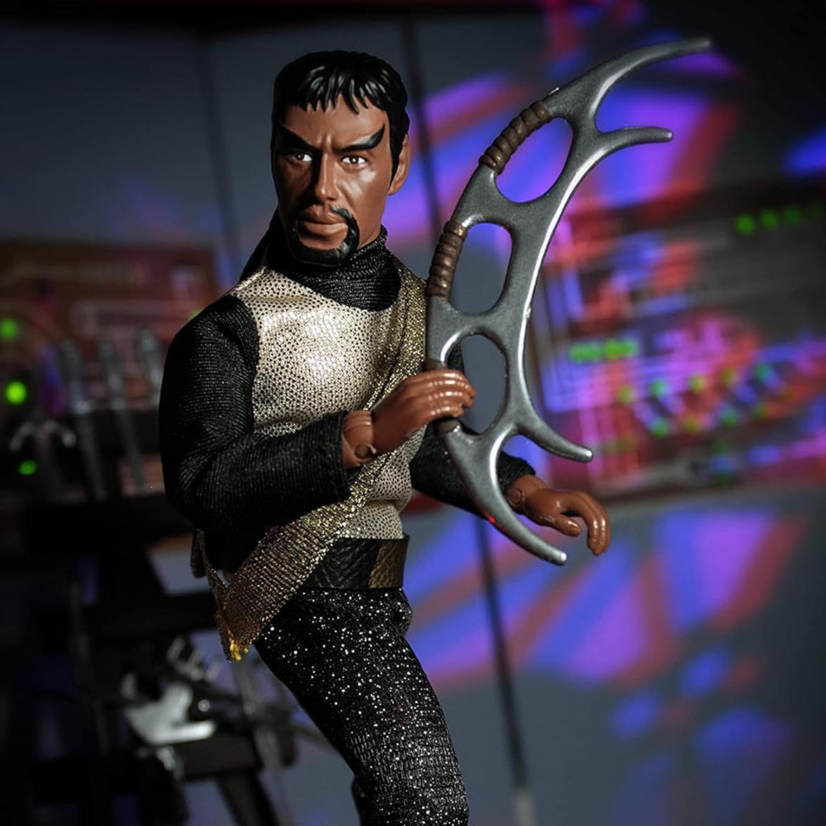 Mego Star Trek Original Series Kang the Klingon 8" Action Figure Retro - New holding distinctive bat'leth weapon with detailed costume