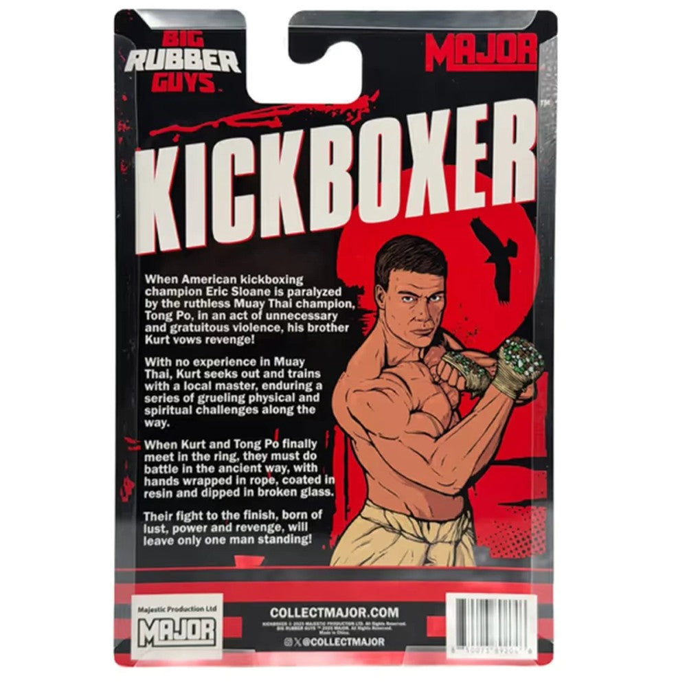 Kurt Sloane BLOODY Kickboxer Major Big Rubber Guys 1:9 Scale 8-Inch Posed Wrestling Figure by Major in action pose packaging