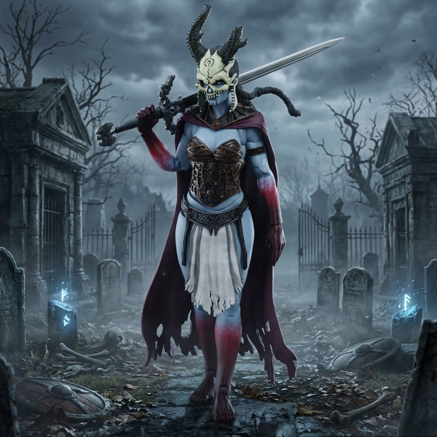 Kier Valkyries of the Dead 1:12 Scake 6 Inch Court of the Dead Epic H.A.C.K.S. Action Figure by Boss Fight Studio Llc new in box