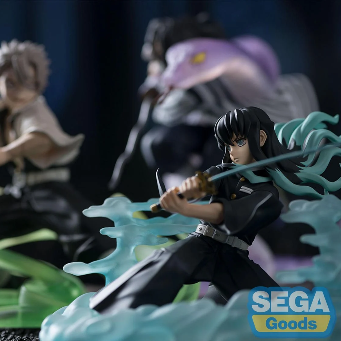 Muichiro Tokito Hashira Training Arc XrossLink Statue SEGA Demon Slayer Anime Figure by Banpresto new in box dynamic sword pose