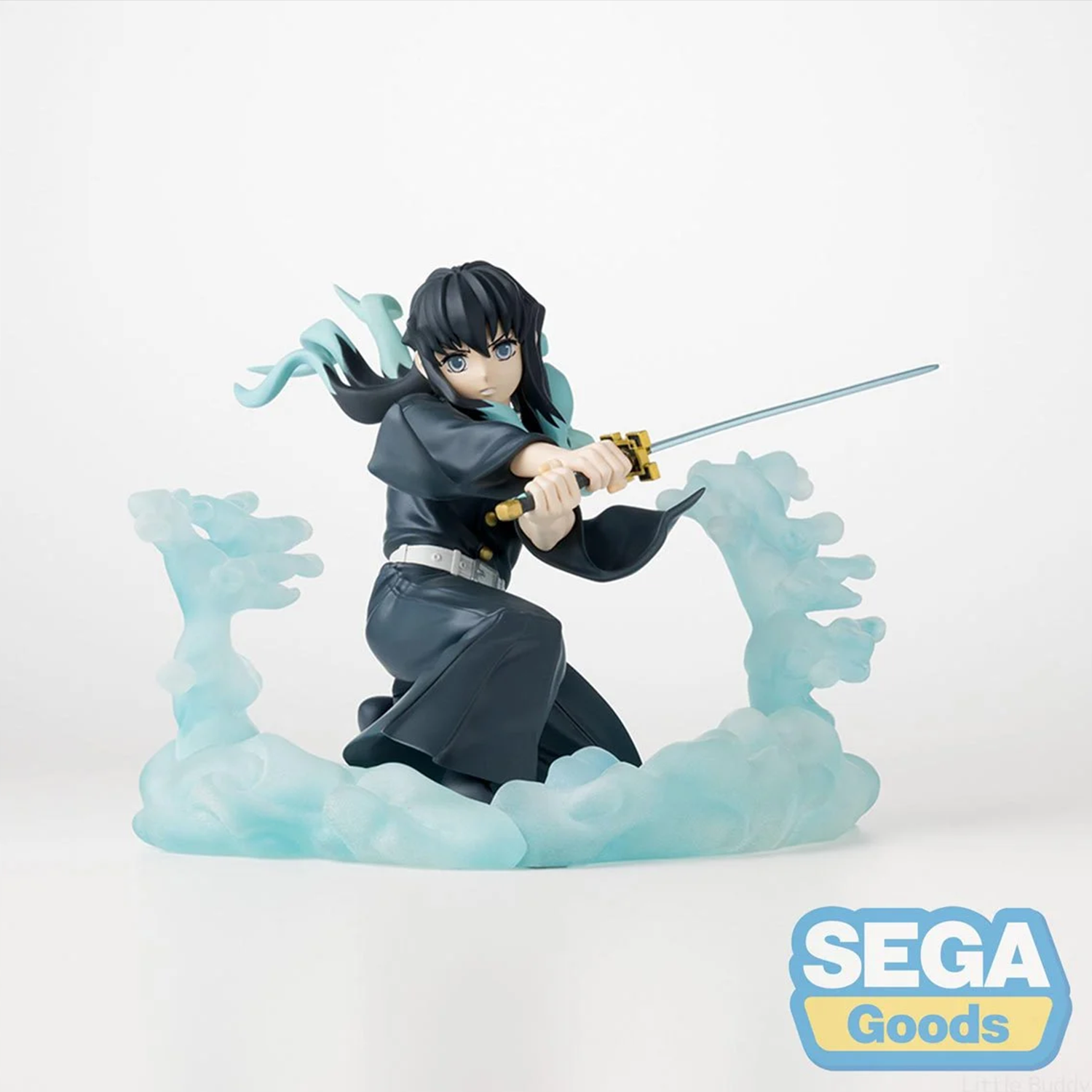 Muichiro Tokito Hashira Training Arc XrossLink Statue SEGA Demon Slayer Anime Figure by Banpresto new in box with sword and swirling water effect