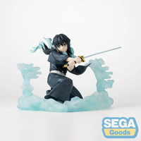 Muichiro Tokito Hashira Training Arc XrossLink Statue SEGA Demon Slayer Anime Figure by Banpresto new in box with sword and swirling water effect
