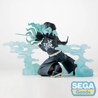 Muichiro Tokito Hashira Training Arc XrossLink Statue SEGA Demon Slayer Anime Figure by Banpresto new in box with translucent blue effects