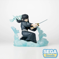 Muichiro Tokito Hashira Training Arc XrossLink Statue SEGA Demon Slayer Anime Figure by Banpresto new in box with sword and blue water effect