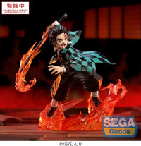 Sega XrossLink Anime Demon Slayer: Kimetsu no Yaiba Tanjiro Kamado Statue - Authentic by Banpresto new in box with flame effects dynamic pose