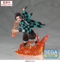 Sega XrossLink Anime Demon Slayer: Kimetsu no Yaiba Tanjiro Kamado Statue - Authentic by Banpresto new in box dynamic flame pose