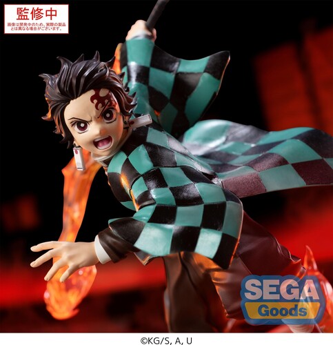 Sega XrossLink Anime Demon Slayer: Kimetsu no Yaiba Tanjiro Kamado Statue - Authentic by Banpresto new in box dynamic pose