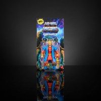 Mattel He-Man Masters of the Universe Cartoon Collection King Randor figure in package with sword and crown on black background