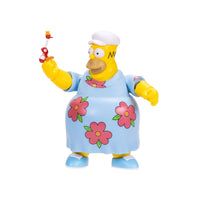 King-Size Homer Deluxe Action Figure The Simpsons 5" Drinking Bird Jakks 1:12 in blue floral outfit by Jakks Pacific