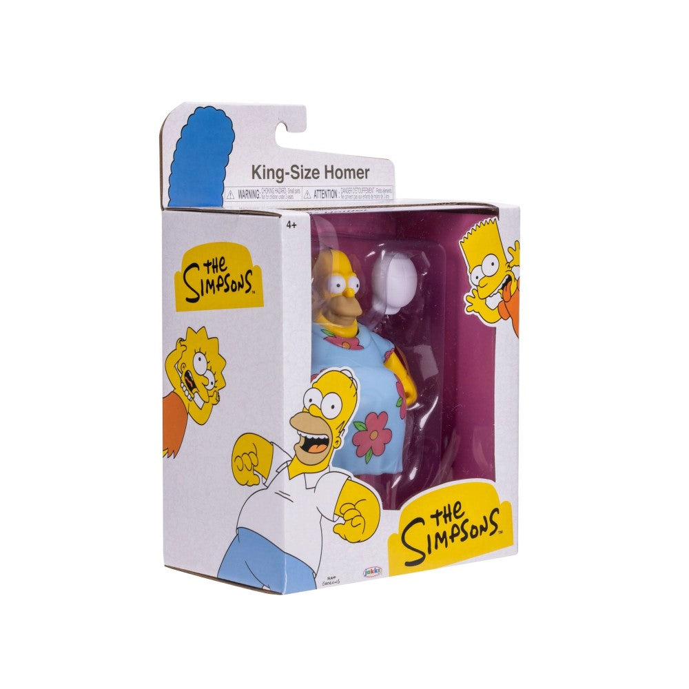 King-Size Homer Deluxe Action Figure The Simpsons 5" Drinking Bird Jakks 1:12 by Jakks Pacific in packaging.