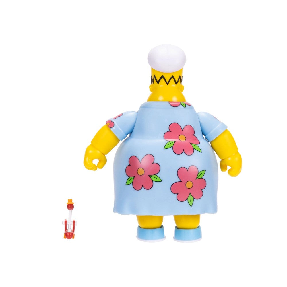King-Size Homer Deluxe Action Figure The Simpsons 5" Drinking Bird Jakks 1:12 by Jakks Pacific, back view