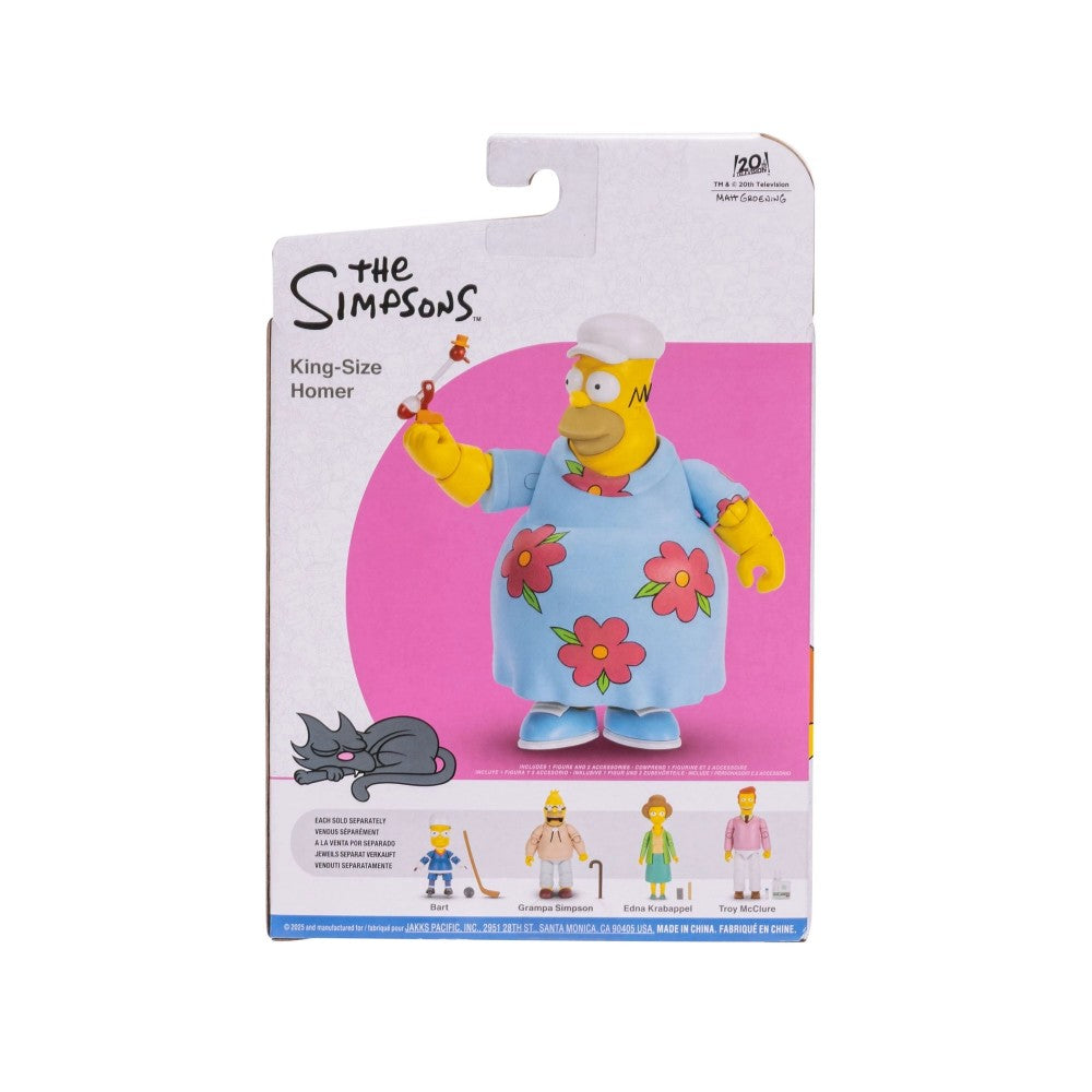 King-Size Homer Deluxe Action Figure The Simpsons 5" Drinking Bird Jakks 1:12 collectible toy by Jakks Pacific