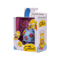 King-Size Homer Deluxe Action Figure The Simpsons 5" Drinking Bird Jakks 1:12 by Jakks Pacific in packaging with floral design