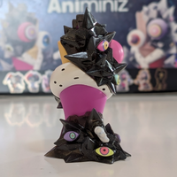Abstracting Kinger - 4 inch Action Figure from The Digital Circus by Glitch Productions, black and purple collectible figure
