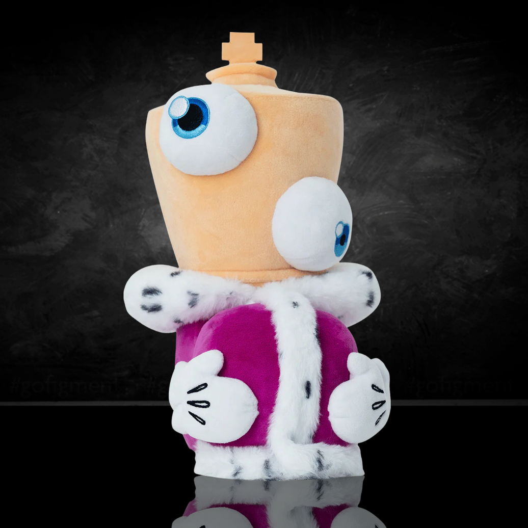 Kinger Plush – The Amazing Digital Circus Official Collectible by Glitch, detailed soft fabric character toy new loose condition