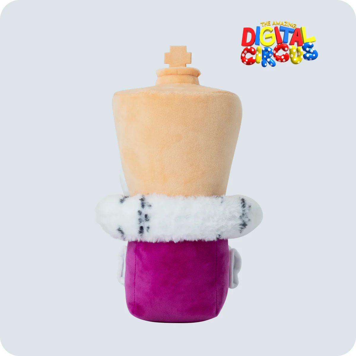 Kinger Plush – The Amazing Digital Circus Official Collectible by Glitch, soft fabric figure with tan and purple details, new loose condition