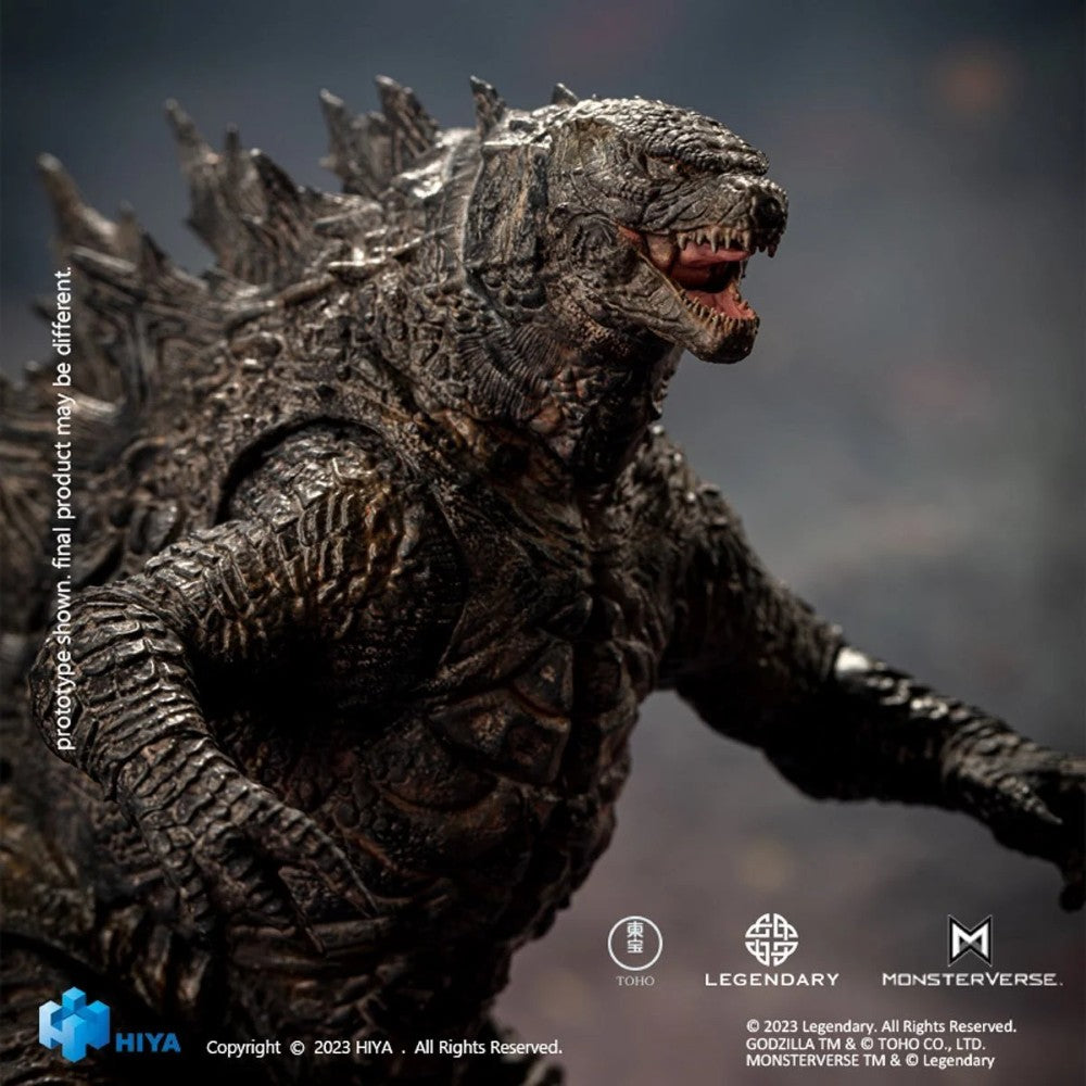 Hiya Toys Godzilla: King of the Monsters Godzilla Exquisite Basic Action Figure 7" posing with mouth open