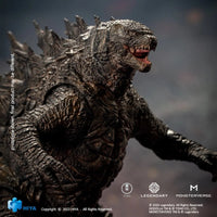 Hiya Toys Godzilla: King of the Monsters Godzilla Exquisite Basic Action Figure 7" posing with mouth open