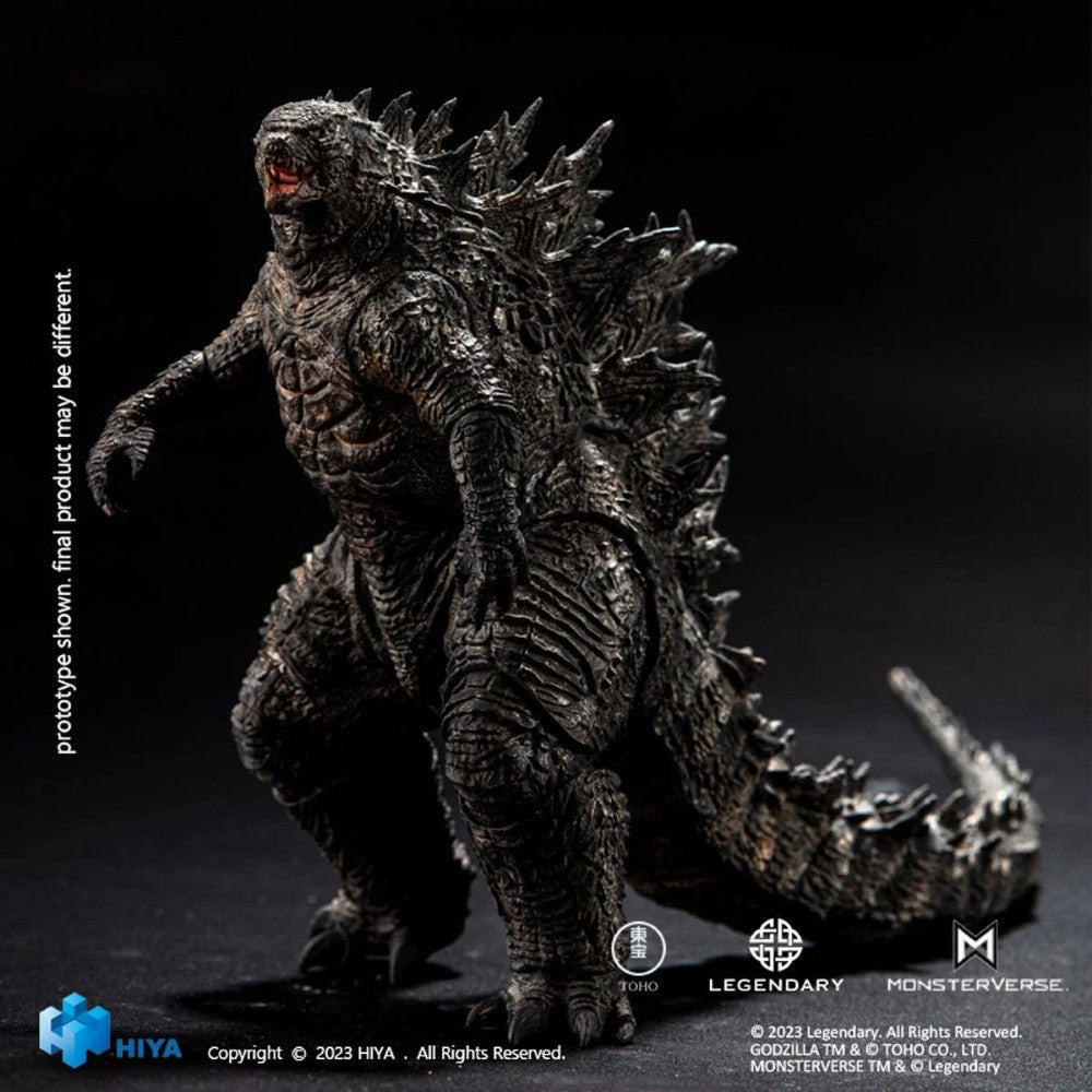Godzilla: King of the Monsters Godzilla Exquisite Basic Action Figure 7" by Hiya Toys, dark detailed collectible figure