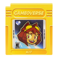 Kit Pin – Gameoverse Glitch Productions Enamel Collectible featuring character Kit on yellow game cartridge card by Glitch