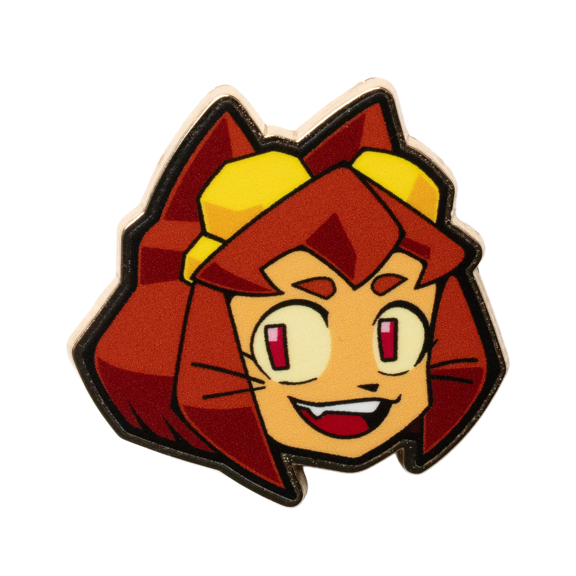 Kit Pin – Gameoverse Glitch Productions Enamel Collectible featuring character with red hair and yellow goggles by Glitch new loose pin
