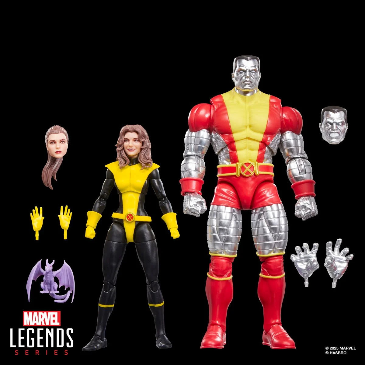Marvel Legends X-Men Kitty Pryde Colossus 6" Action Figure 2-Pack Hasbro New with alternate heads and hands accessories