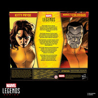Marvel Legends X-Men Kitty Pryde Colossus 6" Action Figure 2-Pack Hasbro New with detailed character art on packaging back panel