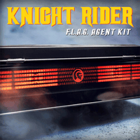 Knight Rider F.L.A.G. Agent Kit rear light display on car grill in atmospheric smoke by Doctor Collector