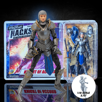 Knight of Accord FEMALE Warrior of Order -Vitruvian H.A.C.K.S. 1:18 Scale Action Figure by Boss Fight Studio Llc with armor and accessories.