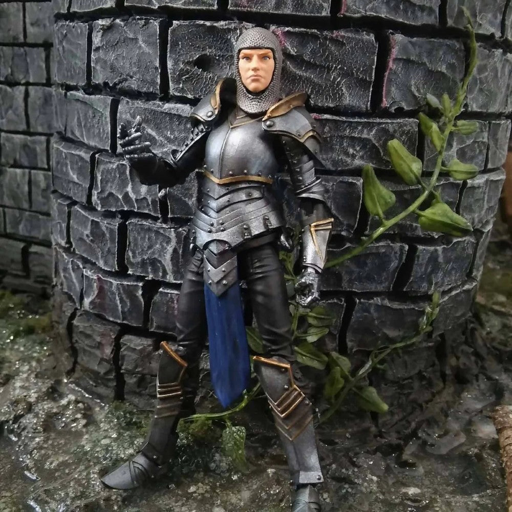 Knight of Accord FEMALE Warrior of Order -Vitruvian H.A.C.K.S. 1:18 Scale Action Figure by Boss Fight Studio Llc in armor pose