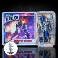 Knight of Accord FEMALE Warrior of Order -Vitruvian H.A.C.K.S. 1:18 Scale Action Figure by Boss Fight Studio Llc with armor and weapons