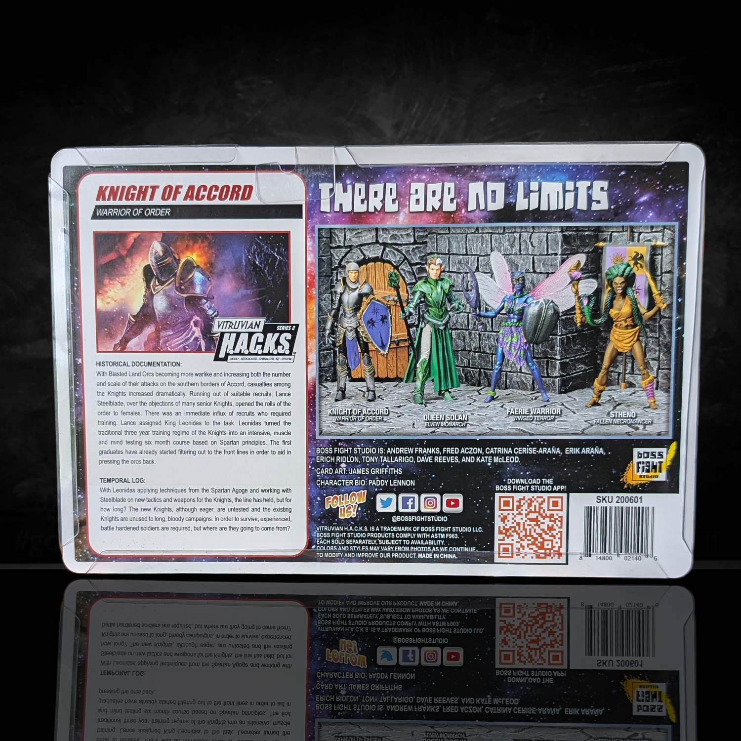 Knight of Accord FEMALE Warrior of Order -Vitruvian H.A.C.K.S. 1:18 Scale Action Figure by Boss Fight Studio Llc with detailed armor and weapons.