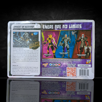 Knight of Accord Warrior of Order -Vitruvian H.A.C.K.S. 1:18 Scale Action Figure packaging card by Boss Fight Studio Llc with character art
