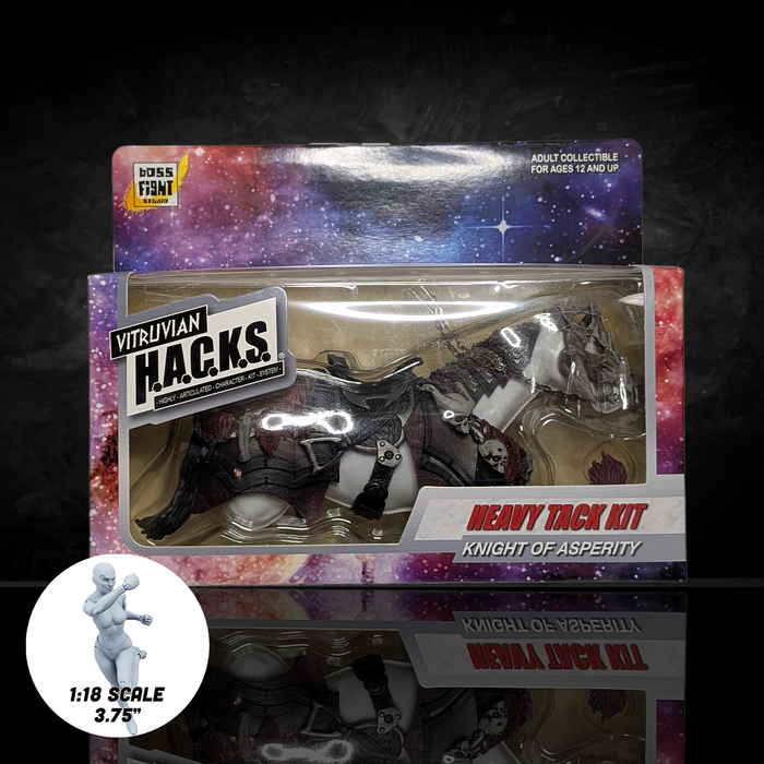 Mighty Steeds - Knight of Asperity Heavy Tack Kit - Dark Knight Horse Armor Accessory Set new in box by Boss Fight Studio Llc
