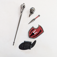 1:18 Scale Knight of Asperity Mini Gear Kit (Knight Shield and Lance Pack for 3.75" - 4" Figures) by Boss Fight Studio Llc new in box