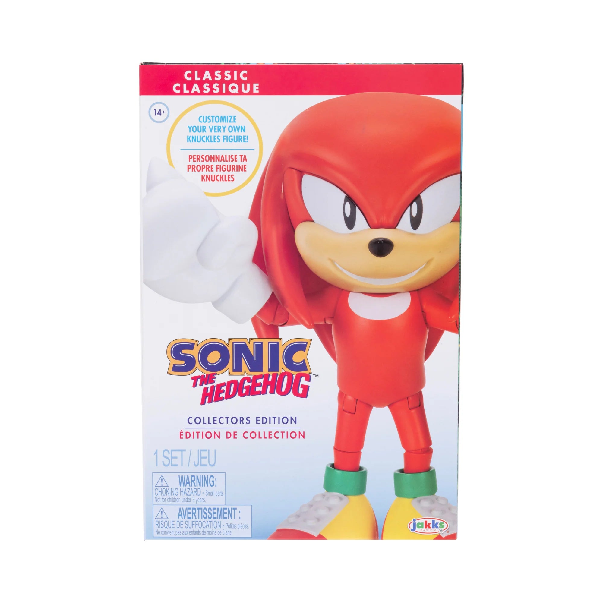 Knuckles the Hedgehog Collector's Edition Action Figure – 6in Customizable & Highly Articulated by Jakks Pacific new in box collectible