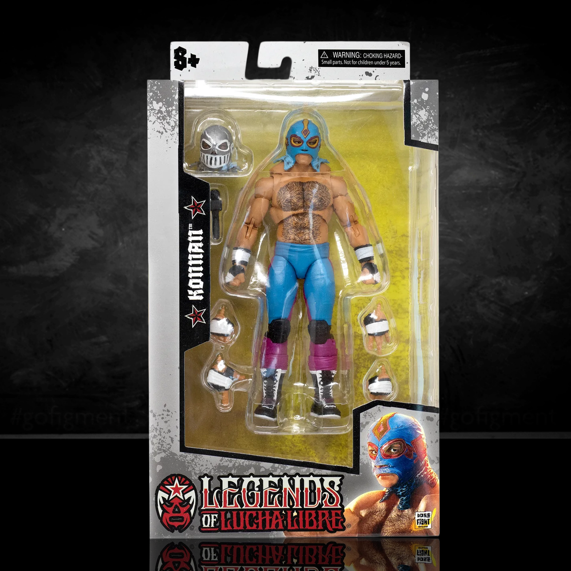 Konnan Legends of Lucha Libre Premium 6.5" Action Figure (1:12 Scale) – Classic Masked Era Edition new in box by Boss Fight Studio Llc